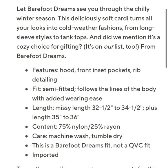 EUC Barefoot Dreams CozyChic Lite Relaxed Hooded Cardigan- SIZE SMALL - Picture 9 of 10